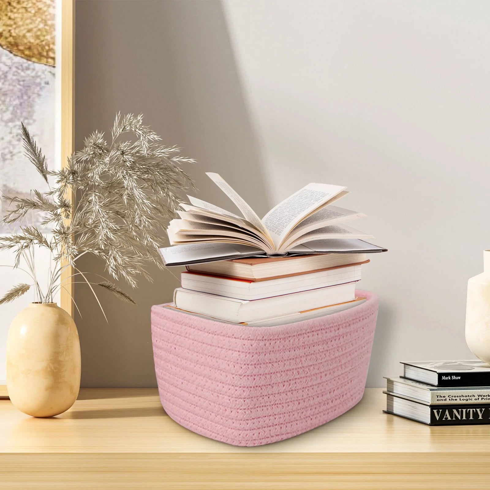 School Storage & Organization Large Capacity Cotton Rope Baskets Containers Container Home Decor, Gifts for Women