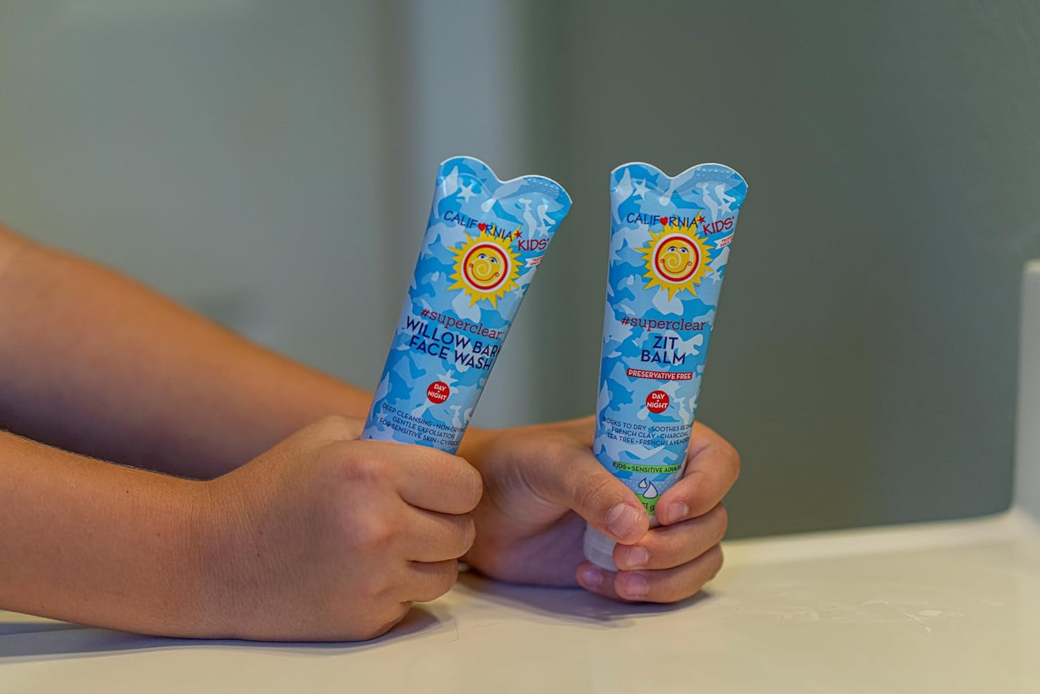California Kids Face Wash | Gentle Exfoliating Face Wash for Kids + Teens | Mild Salicylic Acid Cleanser for Sensitive Skin | 1.8 Oz. / 51 Ml