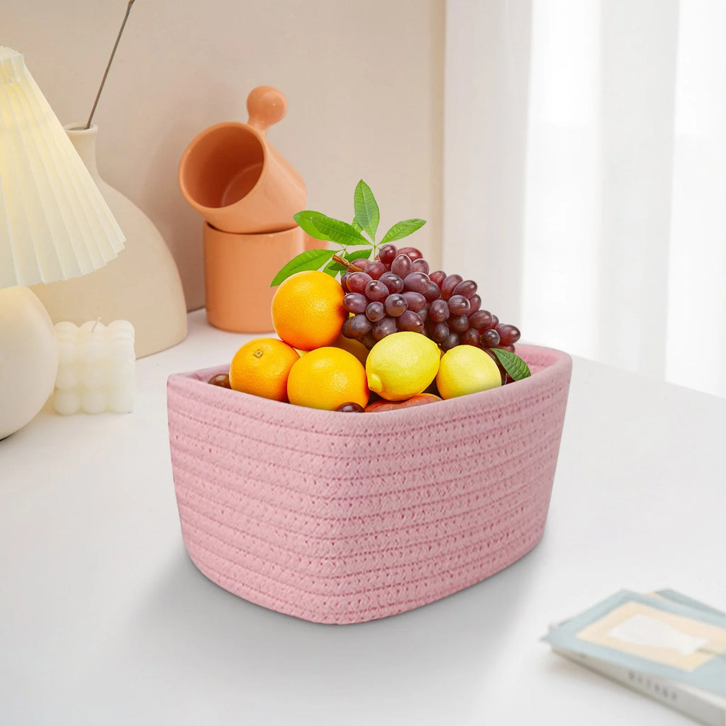 School Storage & Organization Large Capacity Cotton Rope Baskets Containers Container Home Decor, Gifts for Women