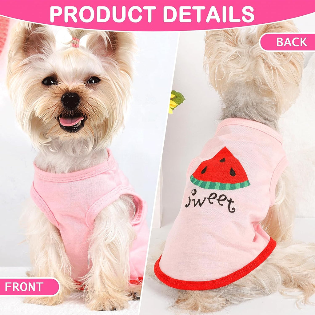Dog Shirt for Small Dogs Girl - Small Dog Clothes Female - Chihuahua Yorkie Teacup Dog Clothes - XS Dog Clothes - XXS Dog Clothing - Puppy Clothes for Small Dogs Girl - Fall Girl Dog Clothes Pink