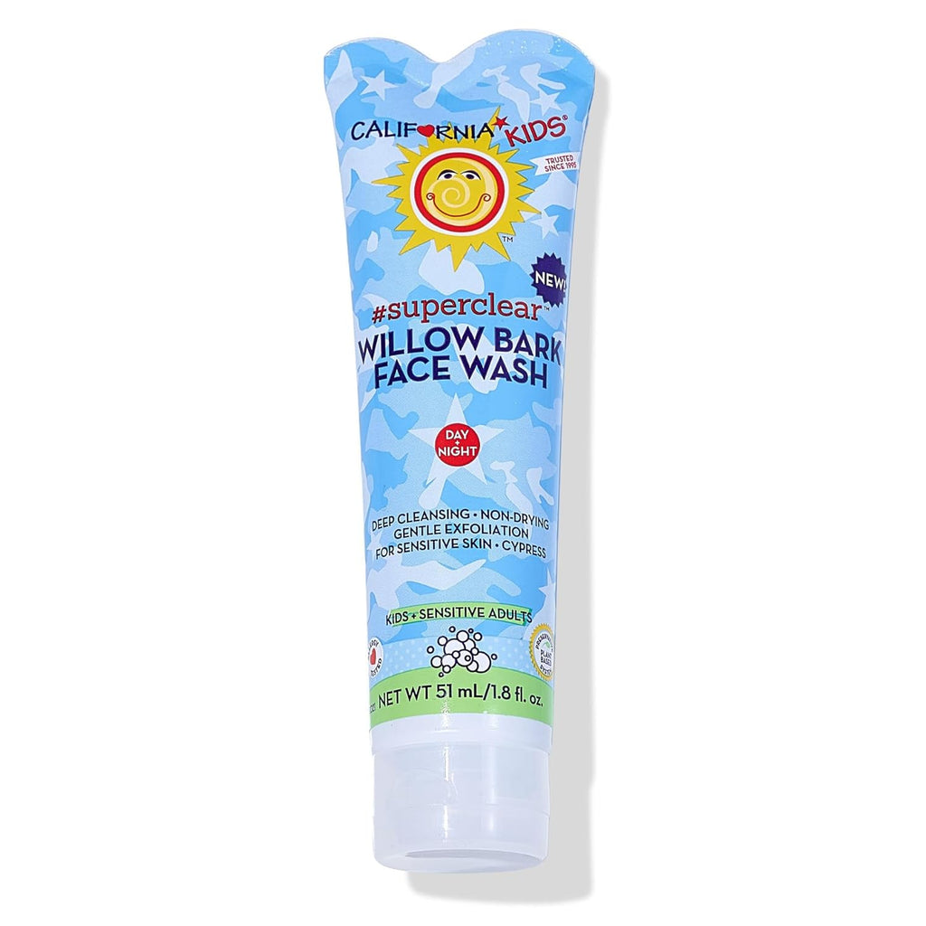 California Kids Face Wash | Gentle Exfoliating Face Wash for Kids + Teens | Mild Salicylic Acid Cleanser for Sensitive Skin | 1.8 Oz. / 51 Ml